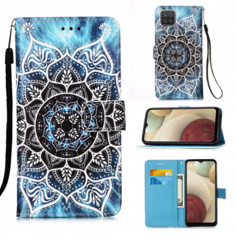 Folio Cover Samsung Galaxy M12 / A12 Mandala Nel Cielo