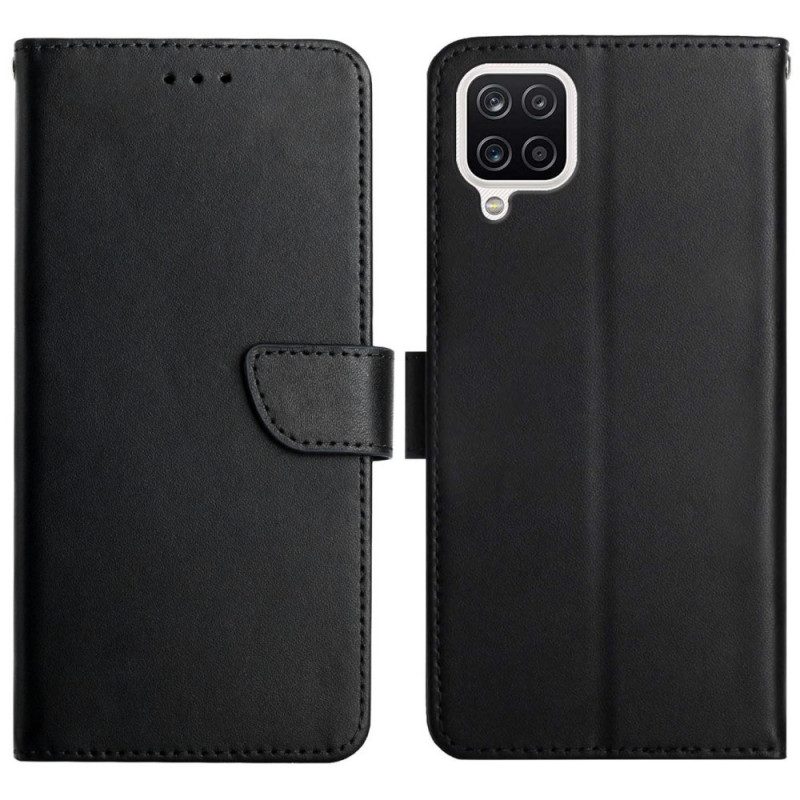 Folio Cover Samsung Galaxy M12 / A12 Vera Pelle Nappa