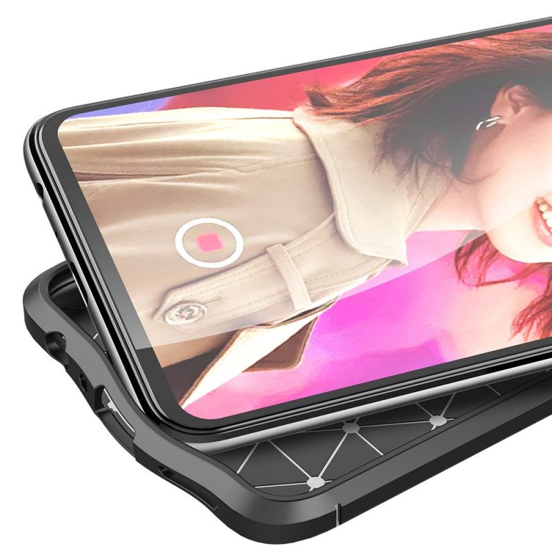 Cover Oppo Find X3 Lite Doppia Linea Litchi Effetto Pelle