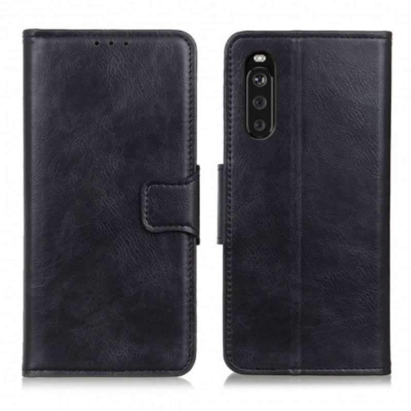 Folio Cover Sony Xperia 5 III Chiusura Reversibile Effetto Pelle