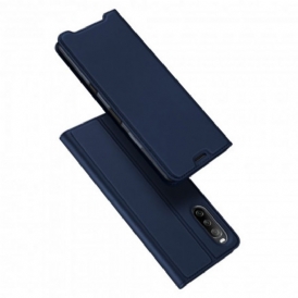 Folio Cover Sony Xperia 5 III Custodia in pelle Pelle Pro Dux Ducis