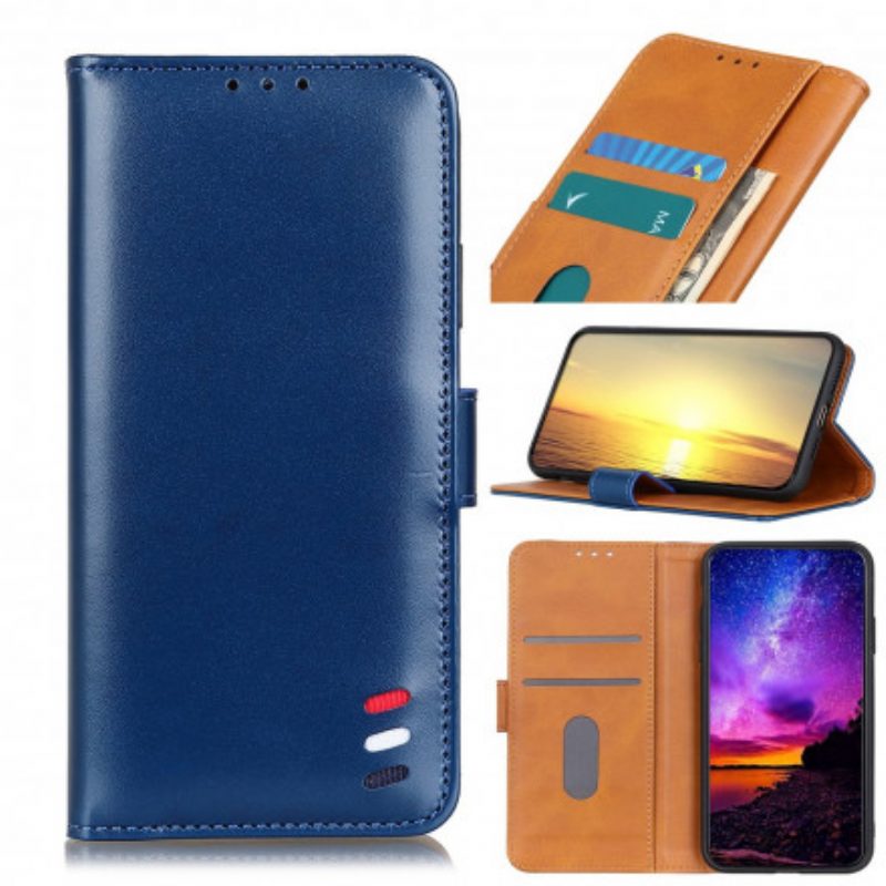 Folio Cover Sony Xperia 5 III Effetto Pelle Tricolore