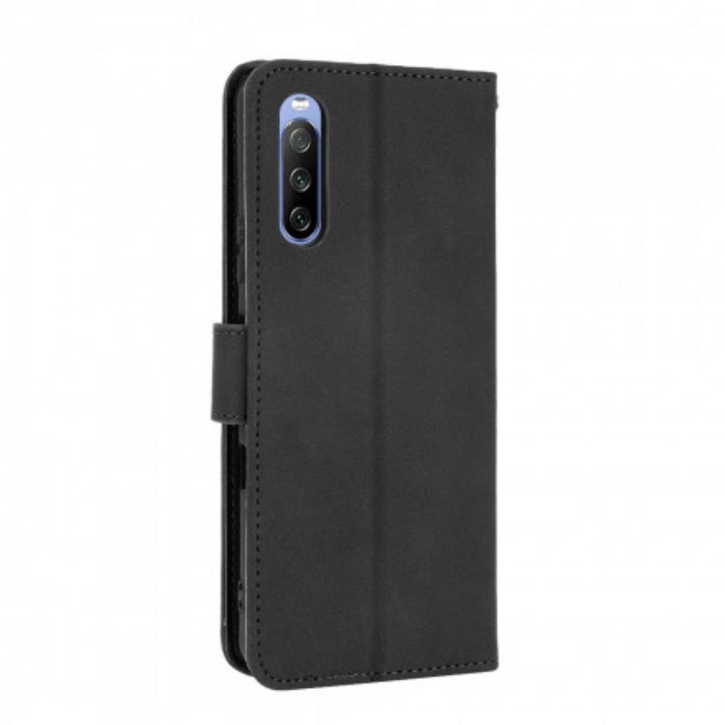 Folio Cover Sony Xperia 5 III Tocco Di Pelle