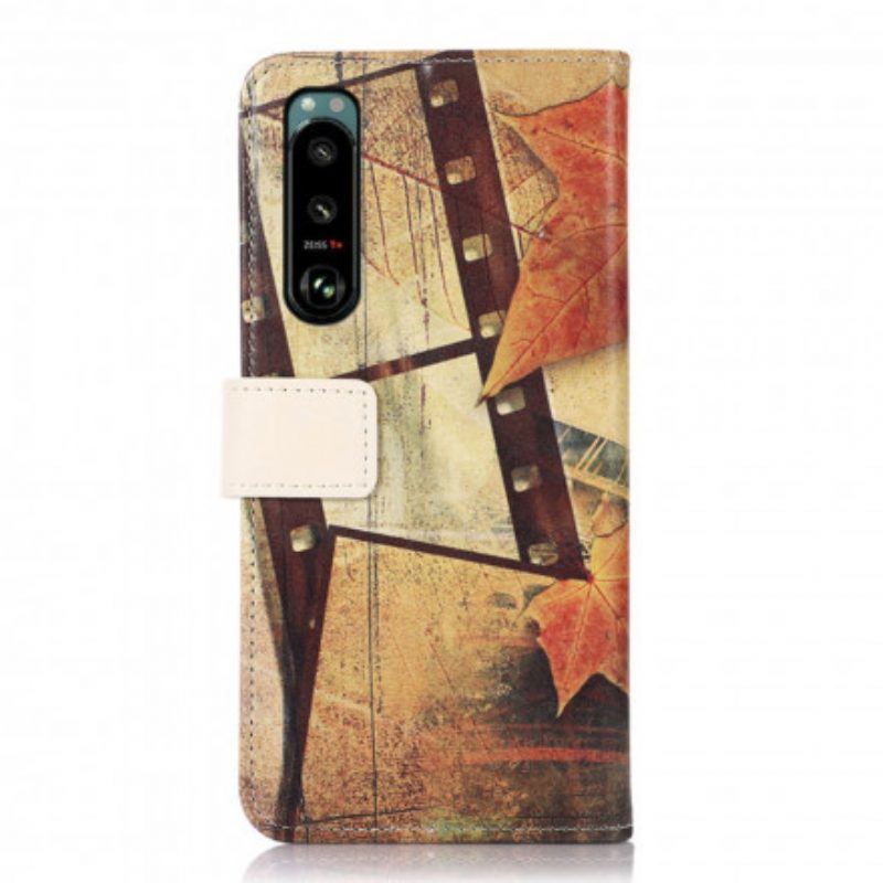 Folio Cover Sony Xperia 5 III Torre Eiffel In Autunno