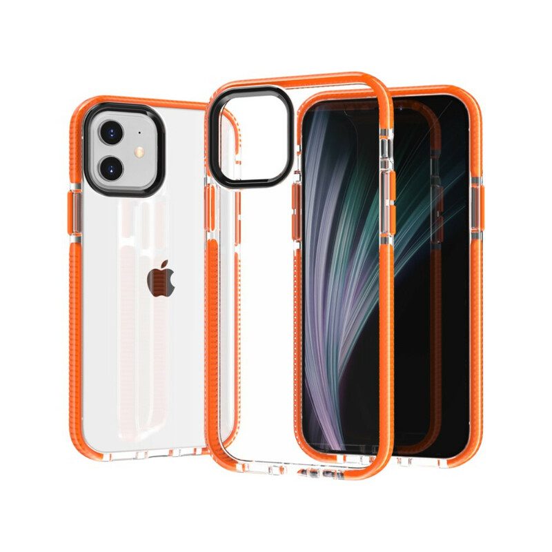 Cover iPhone 12 / 12 Pro Bordi In Silicone Trasparente