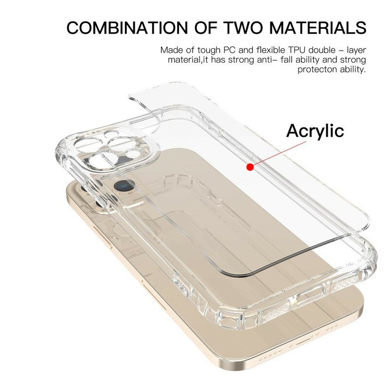 Cover iPhone 12 / 12 Pro Cuscini Protettivi Leeu Trasparenti