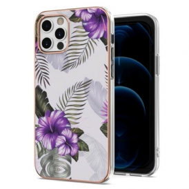 Cover iPhone 12 / 12 Pro Fiori Viola