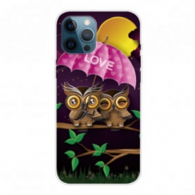 Cover iPhone 12 / 12 Pro Gufi Flessibili Dell'amore