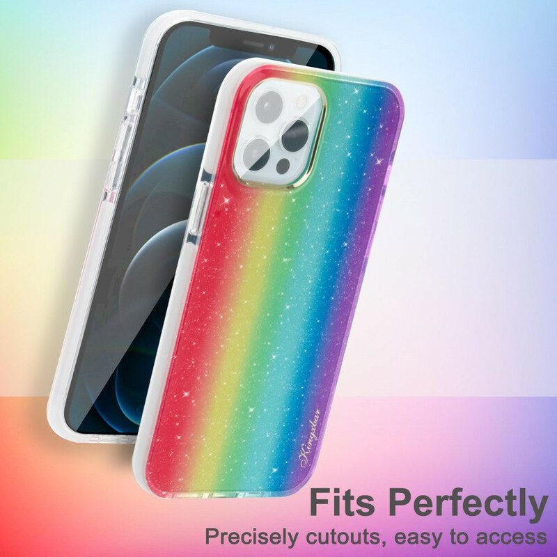 Cover iPhone 12 / 12 Pro Kingxbar Paillettes Multicolori