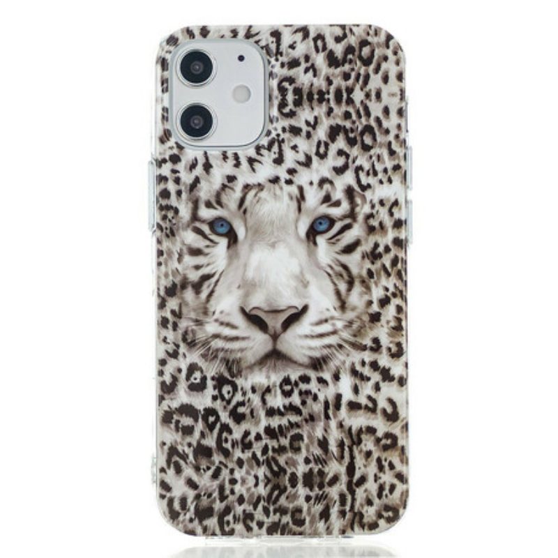 Cover iPhone 12 / 12 Pro Leopardo Fluorescente