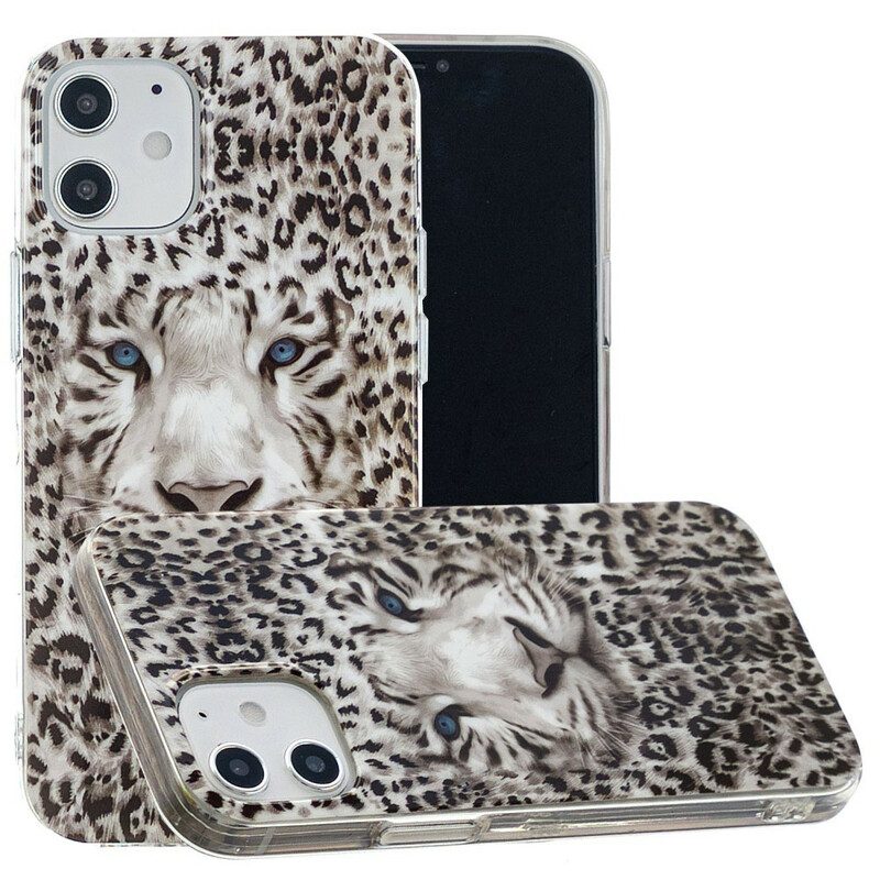 Cover iPhone 12 / 12 Pro Leopardo Fluorescente