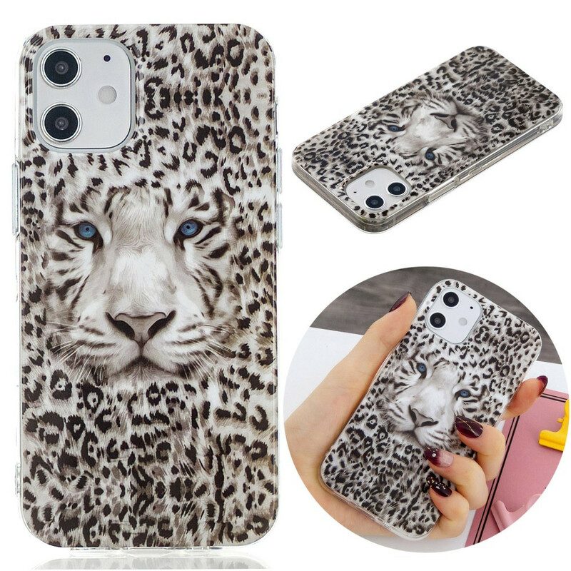 Cover iPhone 12 / 12 Pro Leopardo Fluorescente