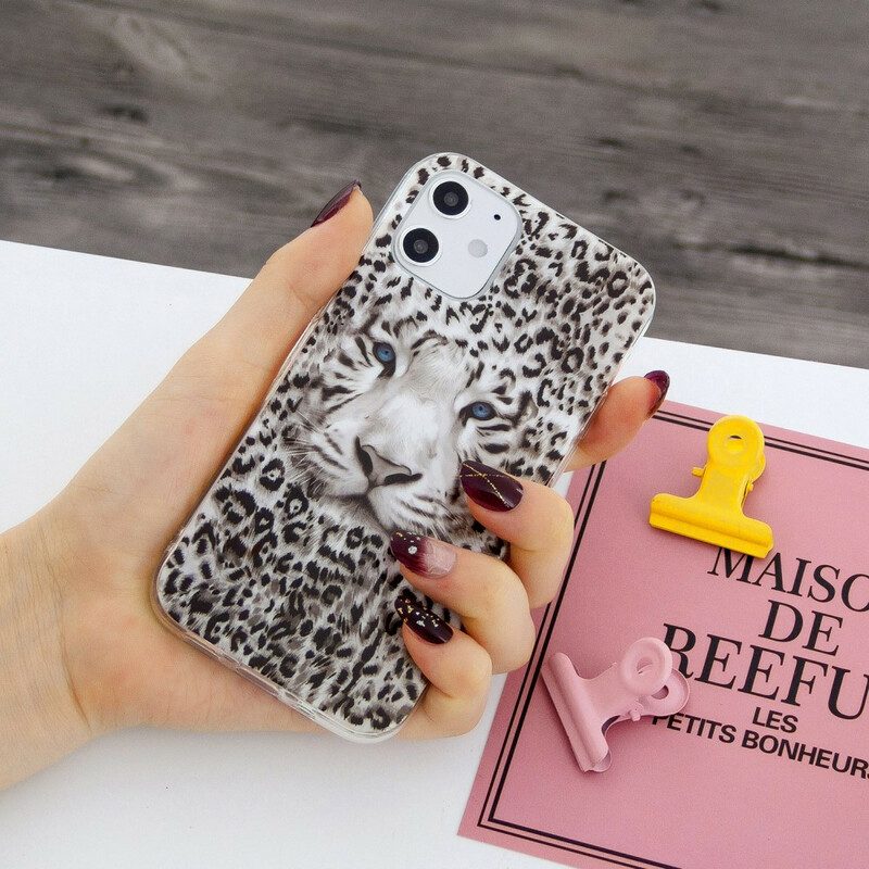 Cover iPhone 12 / 12 Pro Leopardo Fluorescente