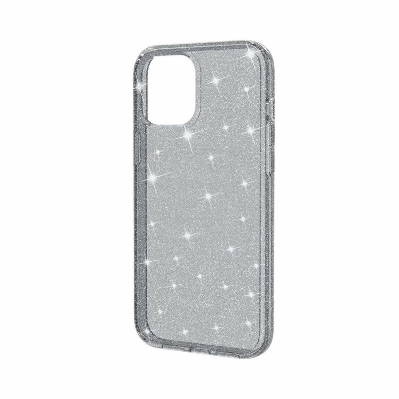 Cover iPhone 12 / 12 Pro Paillettes Trasparenti