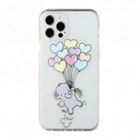 Cover iPhone 12 / 12 Pro Palloncini Elefante