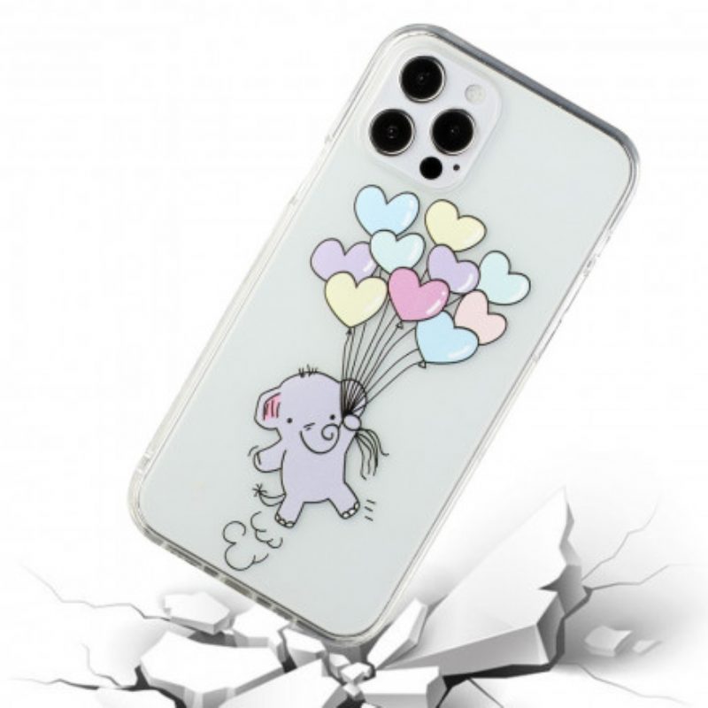 Cover iPhone 12 / 12 Pro Palloncini Elefante