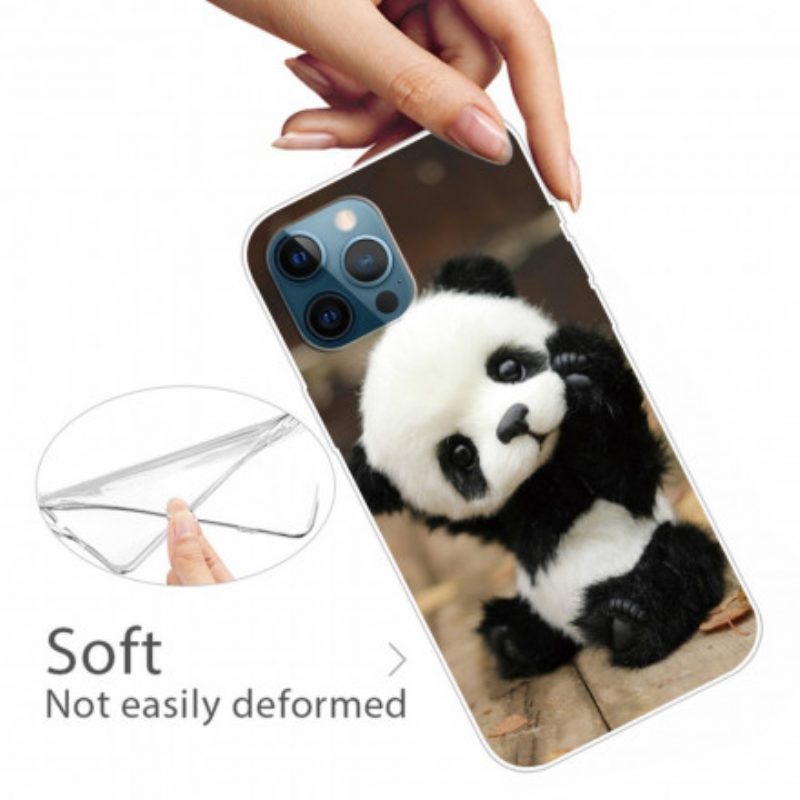 Cover iPhone 12 / 12 Pro Panda Flessibile