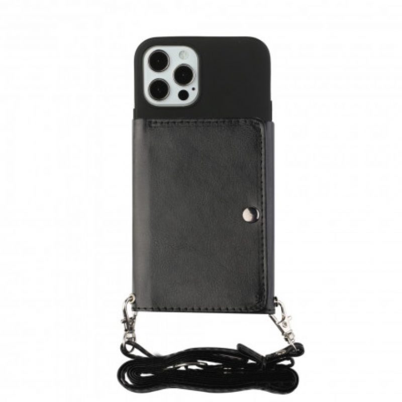 Cover iPhone 12 / 12 Pro Portacarte Con Tracolla