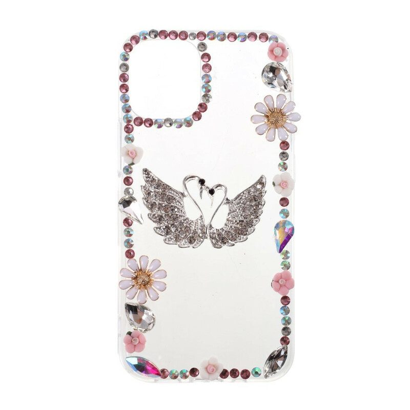 Cover iPhone 12 / 12 Pro Silicone E Strass