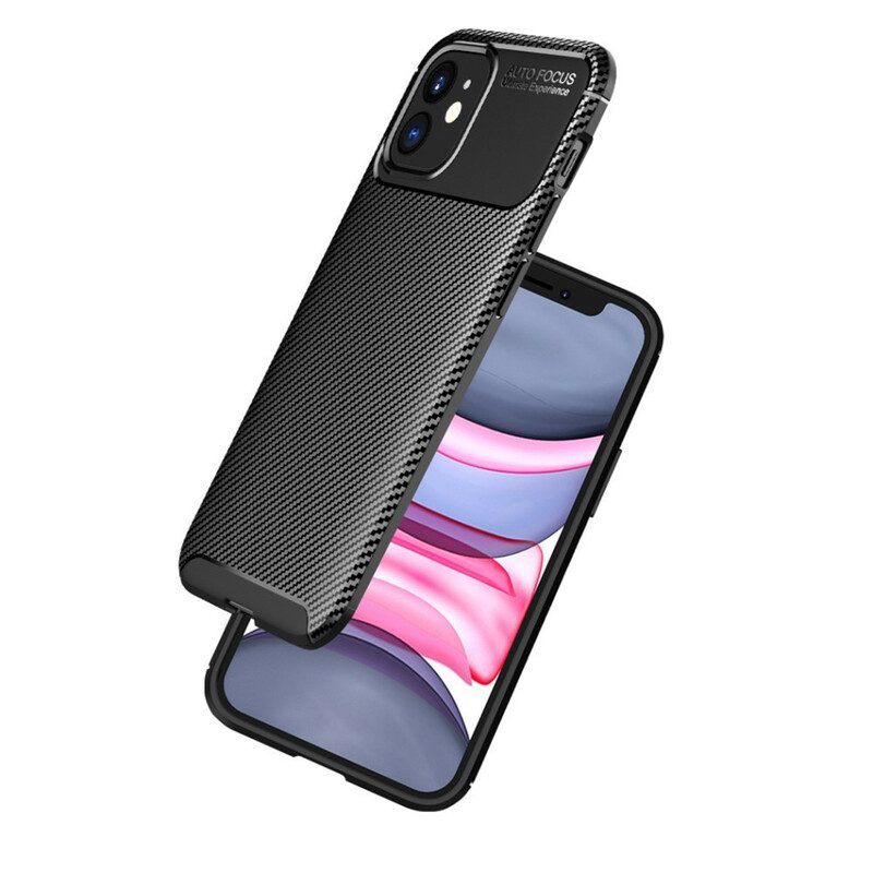 Cover iPhone 12 / 12 Pro Struttura Flessibile In Fibra Di Carbonio