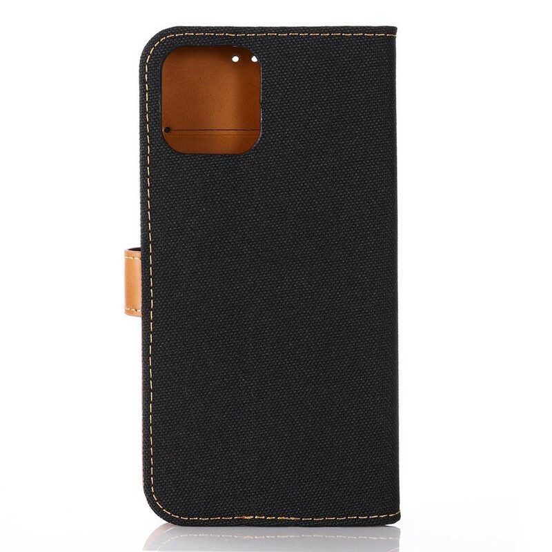 Custodia A Portafoglio iPhone 12 / 12 Pro Jeans Classici