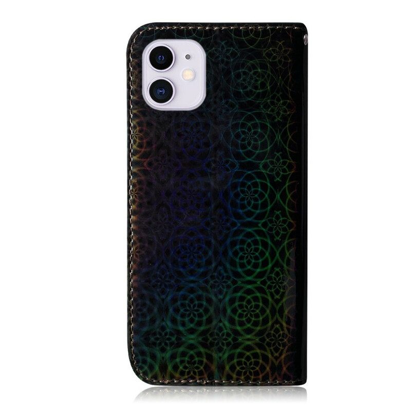 Custodia in pelle iPhone 12 / 12 Pro Colore Puro