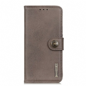 Custodia in pelle iPhone 12 / 12 Pro Similpelle Khazneh