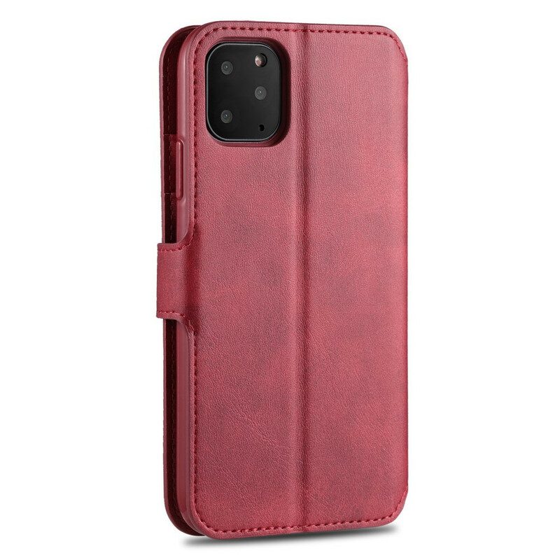 Folio Cover iPhone 12 / 12 Pro Azns Effetto Pelle