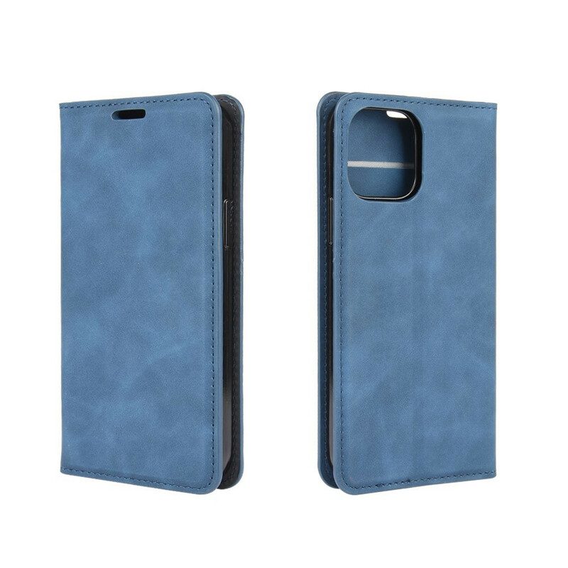 Folio Cover iPhone 12 / 12 Pro Custodia in pelle Effetto Pelle Morbida