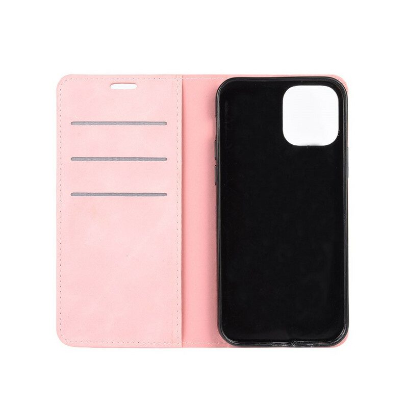 Folio Cover iPhone 12 / 12 Pro Custodia in pelle Effetto Pelle Morbida