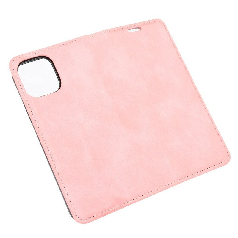 Folio Cover iPhone 12 / 12 Pro Custodia in pelle Effetto Pelle Morbida