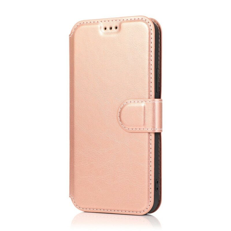 Folio Cover iPhone 12 / 12 Pro Stile Retrò In Pelle