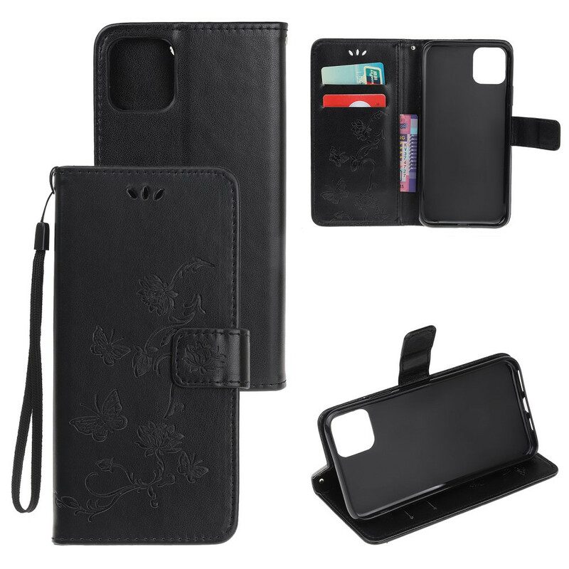 Folio Cover iPhone 12 / 12 Pro Strappy Floreale