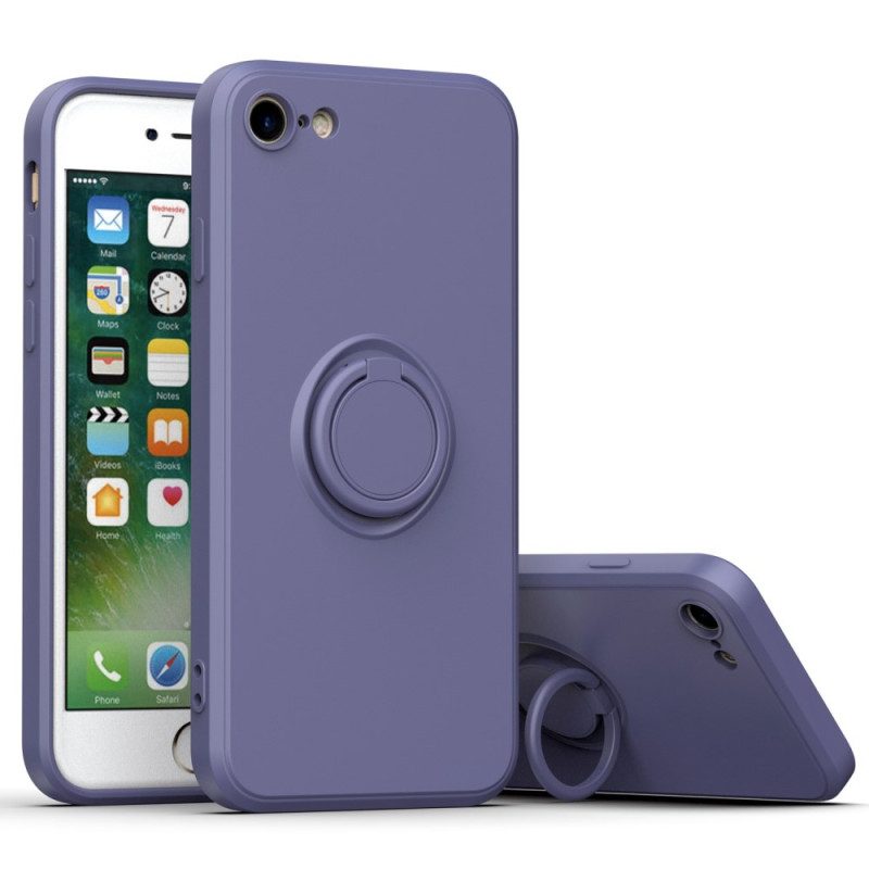 Cover iPhone SE 3 / SE 2 / 8 / 7 Colore Con Anello-supporto