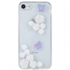 Cover iPhone SE 3 / SE 2 / 8 / 7 Fiori 3d