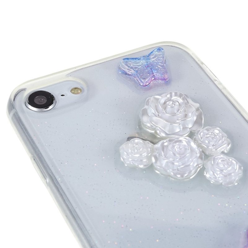 Cover iPhone SE 3 / SE 2 / 8 / 7 Fiori 3d