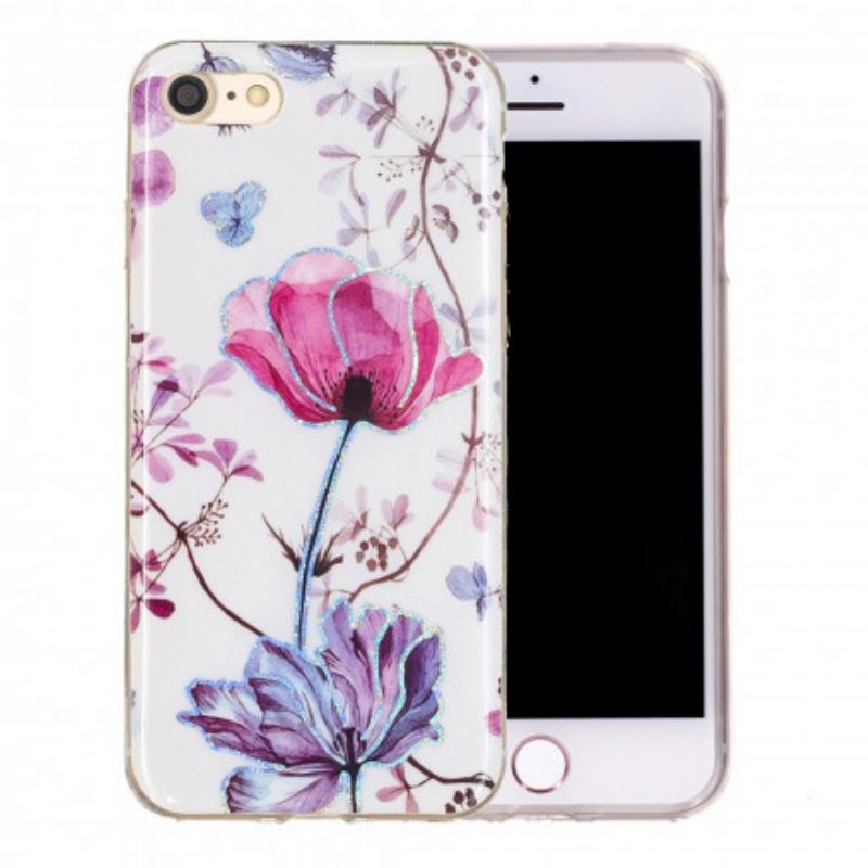 Cover iPhone SE 3 / SE 2 / 8 / 7 Fiori Di Design Glitterati