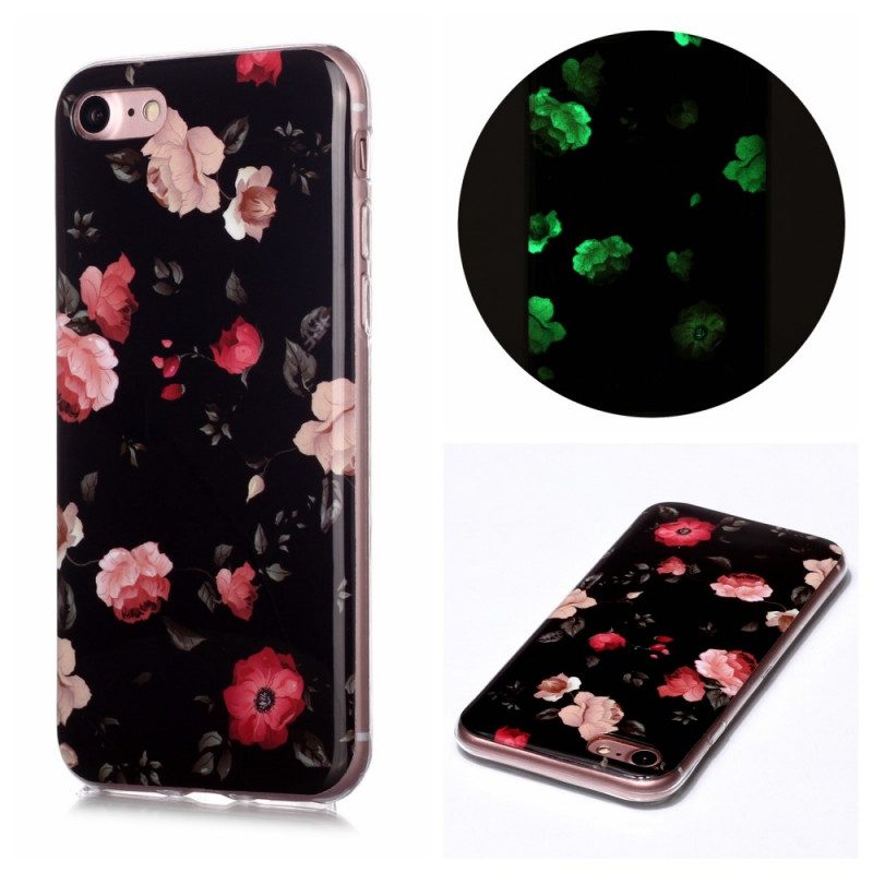 Cover iPhone SE 3 / SE 2 / 8 / 7 Fiori Fluorescenti