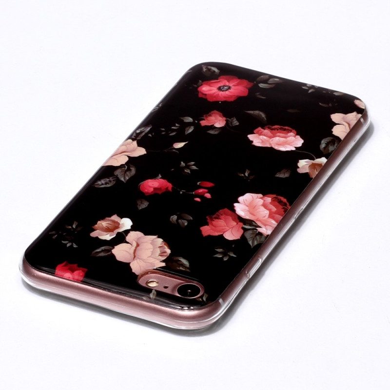 Cover iPhone SE 3 / SE 2 / 8 / 7 Fiori Fluorescenti