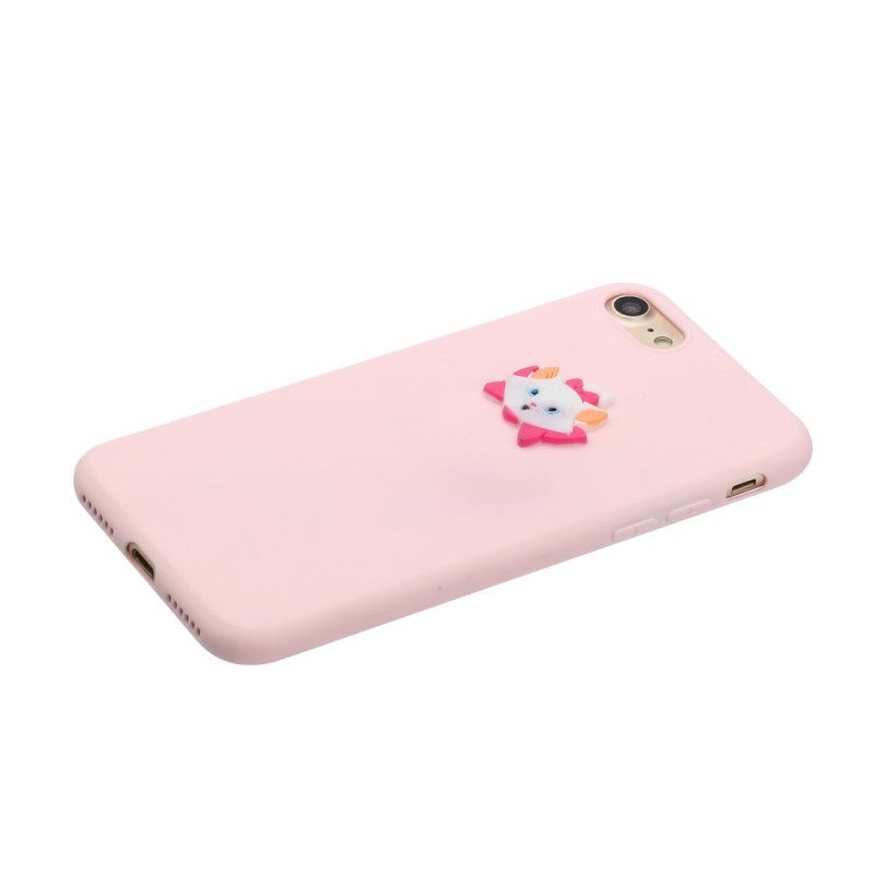 Cover iPhone SE 3 / SE 2 / 8 / 7 Gatto In Silicone