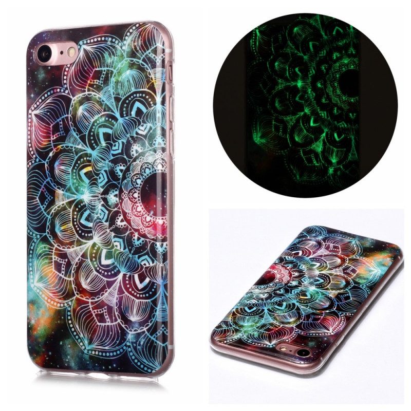 Cover iPhone SE 3 / SE 2 / 8 / 7 Mandala Fluorescente