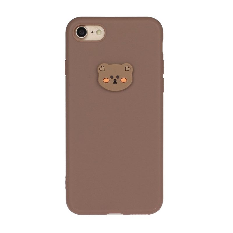 Cover iPhone SE 3 / SE 2 / 8 / 7 Orso In Silicone