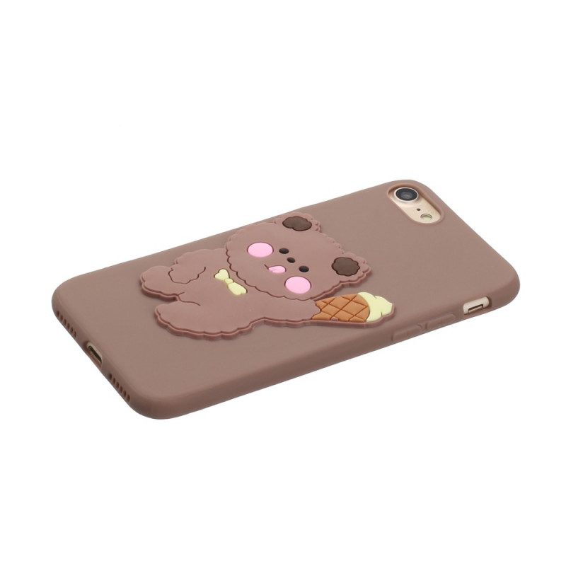 Cover iPhone SE 3 / SE 2 / 8 / 7 Orso In Silicone