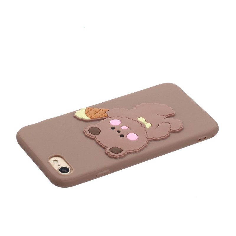 Cover iPhone SE 3 / SE 2 / 8 / 7 Orso In Silicone