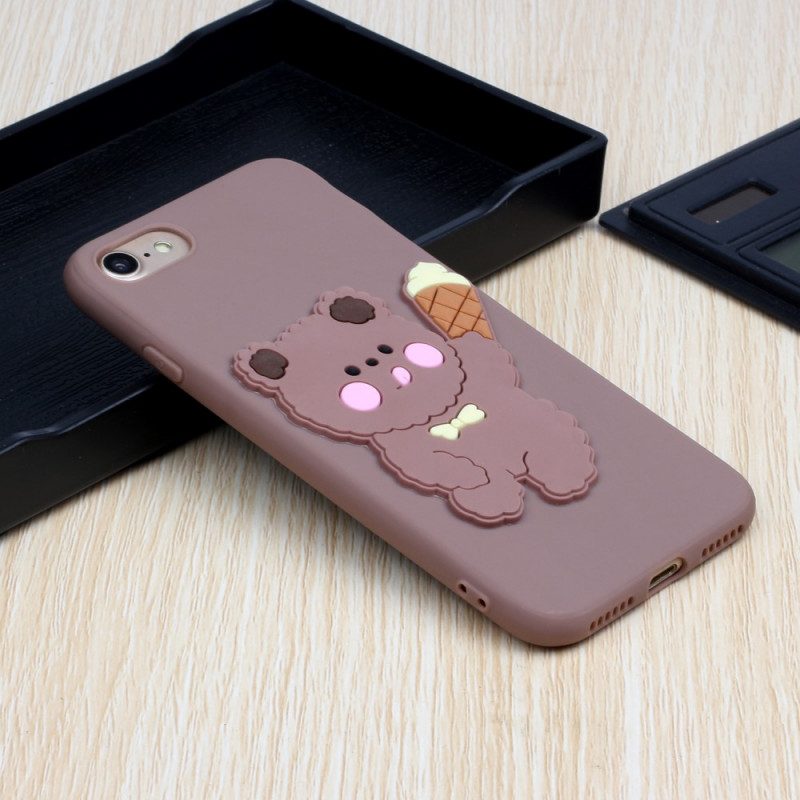 Cover iPhone SE 3 / SE 2 / 8 / 7 Orso In Silicone