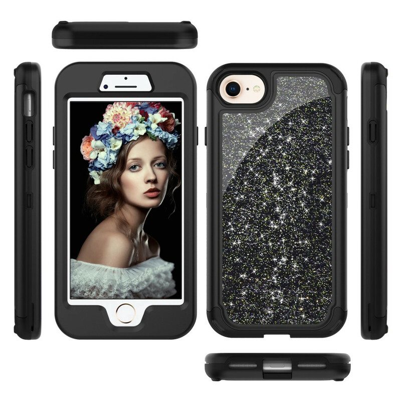 Cover iPhone SE 3 / SE 2 / 8 / 7 Paillettes Mozzafiato Staccabili