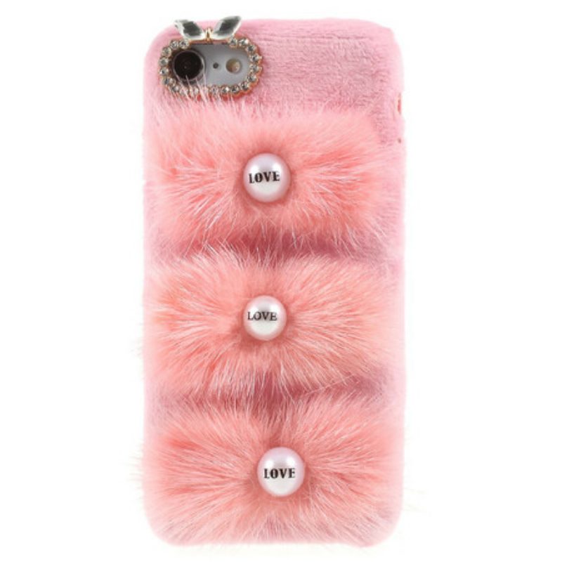 Cover iPhone SE 3 / SE 2 / 8 / 7 Pelliccia D'amore