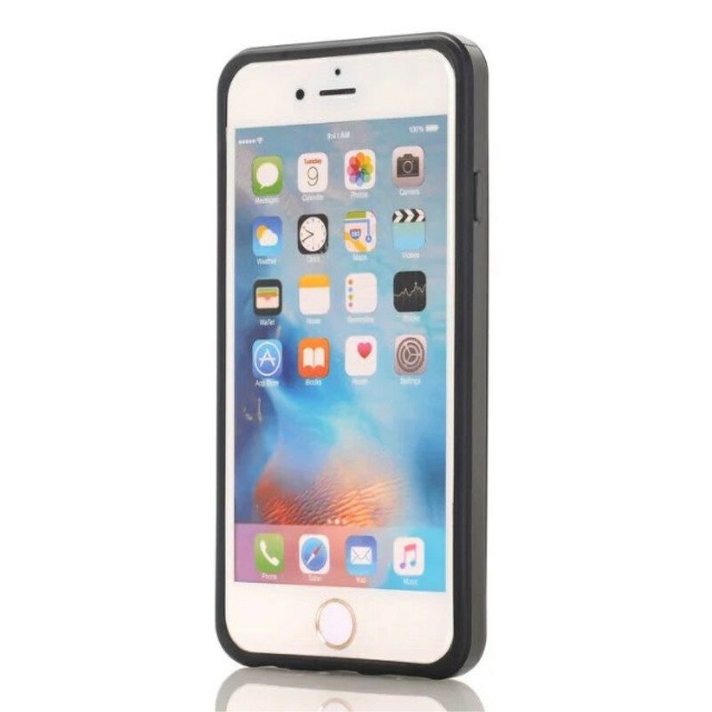 Cover iPhone SE 3 / SE 2 / 8 / 7 Portacarte Con Cerniera