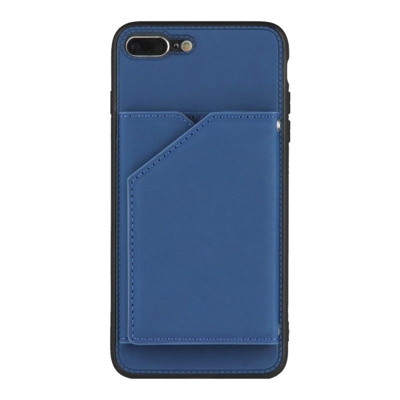 Cover iPhone SE 3 / SE 2 / 8 / 7 Portacarte In Ecopelle