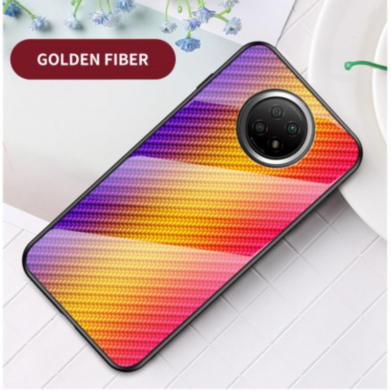 Cover Xiaomi Redmi Note 9 5G Vetro Temperato In Fibra Di Carbonio